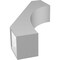 Ekena Millwork 6-in. W x 18-in. D x 30-in. H Westlake Architectural Grade PVC Knee Brace BRCP06X18X30WTL - alternate 5